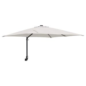 vidaXL Ombrello da giardino Sabbia 248,5 x 247,5 x 160 cm