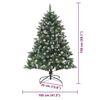 vidaXL Albero di Natale artificiale con 150 LED Verde 150 cm