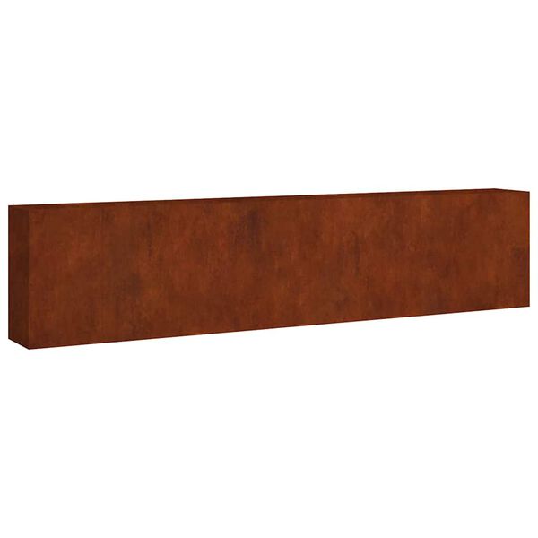 vidaXL Fioriera Rialzata da Giardino 360x40x80 cm in Acciaio Corten