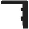 vidaXL Tavolo Bar da Parete Rovere Nero 102 x 45 x 103,5 cm