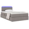 vidaXL Letto con contenitore e LED Talpa 120 x 200 cm Poliestere