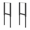 vidaXL Telai per Banco da Lavoro 2 pz in Metallo 55x(69-95,5) cm Neri