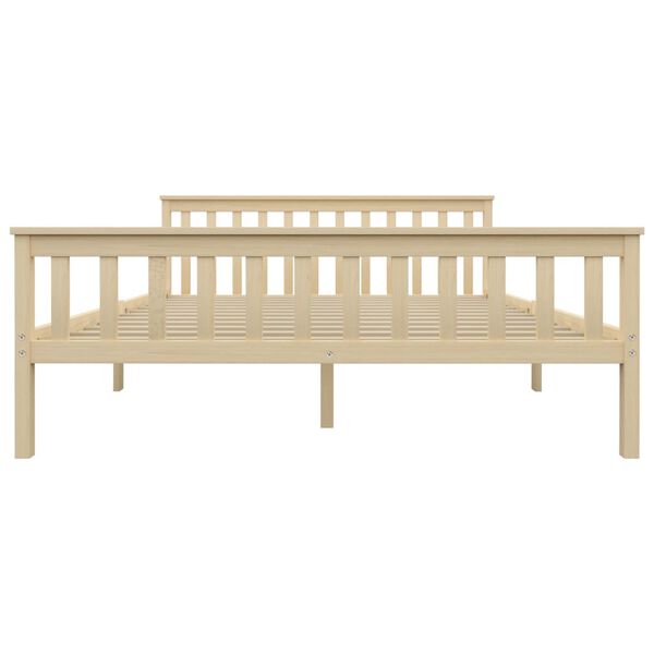 vidaXL Giroletto con 2 Cassetti in Legno Massello di Pino 160x200 cm