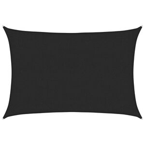 vidaXL Vela Parasole 160 g/m&sup2; Nera 2x2,5 m in HDPE