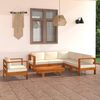vidaXL Set da Giardino 7 pz con Cuscini 100x60 cm Legno di Acacia