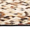 vidaXL Tappeto Patchwork Pelle Vera 80x150cm a Quadri Marrone/Bianco