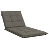 vidaXL Cuscino per Lettino GEMERT 100% Poliestere Grigio