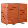 vidaXL Copribidone per Spazzatura Singolo 69x77,5x115cm Acciaio Inox