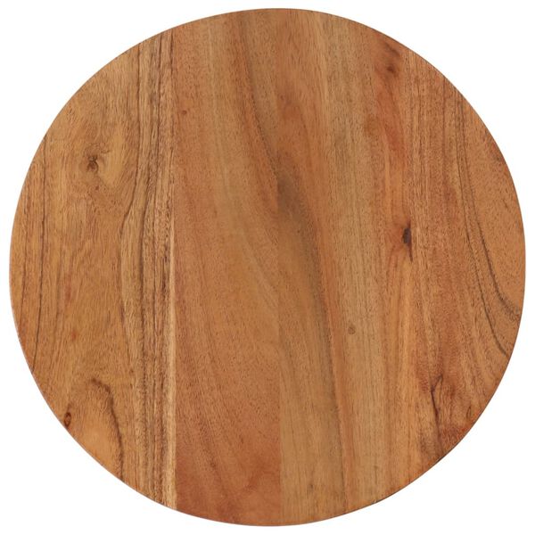 vidaXL Tavolino Salotto 35x35x30cm in Legno Massello di Acacia e Ferro