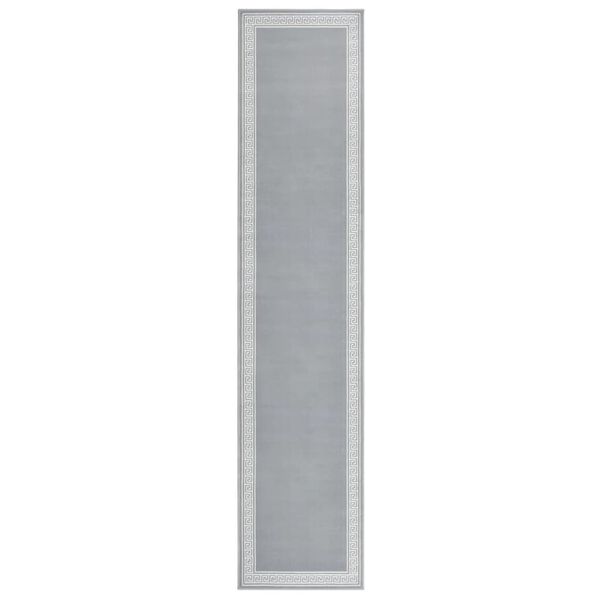 vidaXL Tappeto Lungo in BCF Grigio con Motivo 80x400 cm