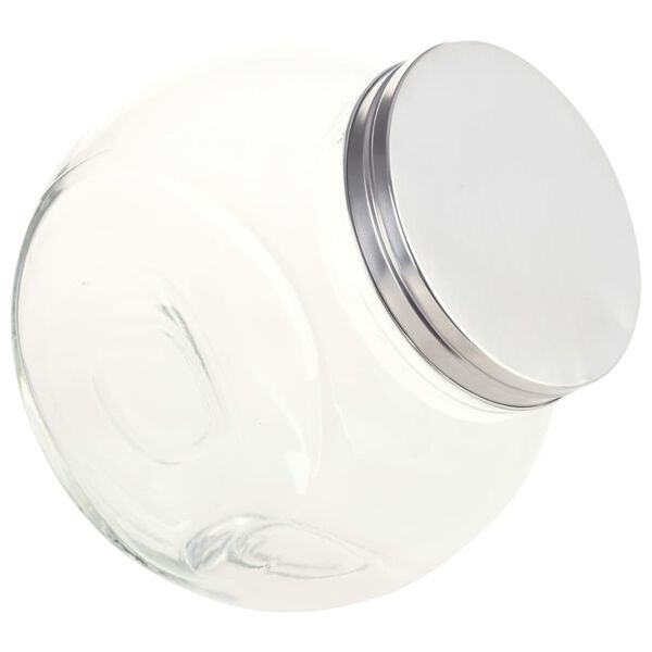 vidaXL Barattoli in Vetro 6 pz 19,5x13,5x19,5 cm 3000 ml