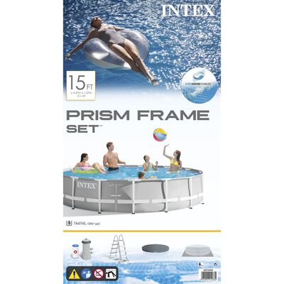 Intex Set Piscina Prism Frame 457x107 cm