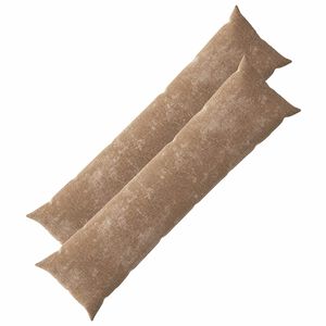 vidaXL Federa 2 pz HEERLEN Marrone 40 x 145 cm Tessuto Chenille