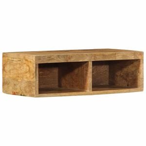 vidaXL Mobile TV a Parete 60x30x19 cm Legno Grezzo Massello di Mango
