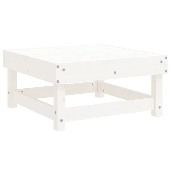 vidaXL Set Salotto da Giardino 6 pz Bianco in Legno Massello di Pino