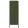 vidaXL Credenza Verde Oliva 68x39x113 cm in Acciaio