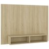vidaXL Mobile TV a Muro Rovere Sonoma 120x23,5x90 cm Legno Multistrato