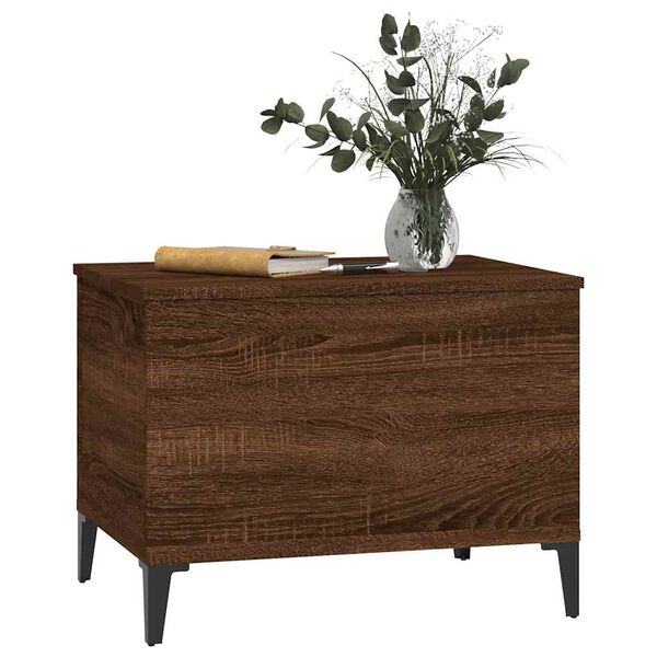 vidaXL Tavolino Salotto Rovere Marrone 60x44,5x45 cm Legno Multistrato