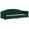 vidaXL Divano Letto Estraibile Materassi Verde Scuro 80x200 Velluto