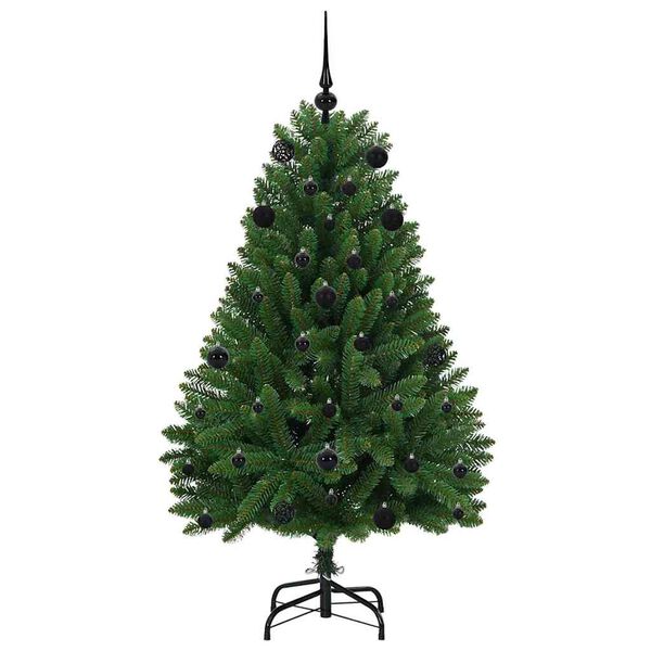 vidaXL Albero di Natale artificiale Verde 150 cm PVC e Metallo