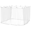 vidaXL Zanzariera per gazebo Rettangolare 220 mesh Bianco Poliestere