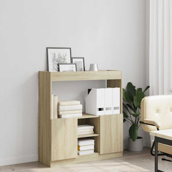 vidaXL Credenza Rovere Sonoma 92x33x100 cm in Legno Multistrato