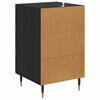 vidaXL Armadio da Notte Rovere Nero 40 x 40 x 66 cm Legno multistrato