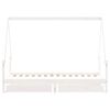 vidaXL Giroletto Bambini con Cassetti Bianco 90x190 cm Massello Pino