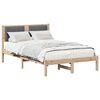 vidaXL Letto con Testiera Rivestita Grigio scuro 120 x 200 cm