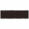 vidaXL Piano Tavolo Marrone Scuro 200x60x(2-6)cm Rovere Non Trattato
