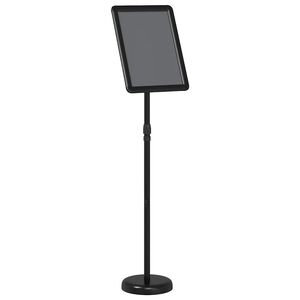 vidaXL Espositori per Fiere Nero 25 x 25 x 125 cm Alluminio