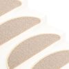 vidaXL Tappetini per scale 15 pz 65x21x4 cm Bianco e Marrone Semicircolari Grandi