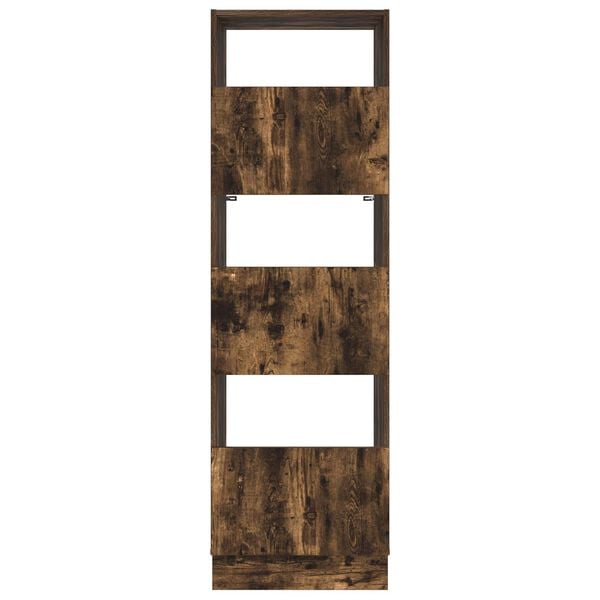 vidaXL Mobile da lavanderia con porta Rovere fum&eacute; 50 x 68 x 162 cm