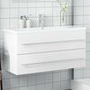 vidaXL Mobile da Bagno con Lavabo Bianco