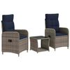 vidaXL Set Lounge da Giardino 3 pz