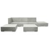 vidaXL Set Divani da Giardino 6 pz con Cuscini in Cemento Grigio