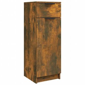 vidaXL Armadietto Bagno Rovere Fumo 32x34x90 cm in Legno Multistrato
