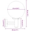 vidaXL Lampada da Parete Esterna 2 pcs Argento 28 x 25 x 38 cm