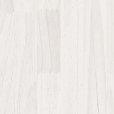 vidaXL Fioriere da Giardino 2 pz Bianche 100x50x50 cm Massello di Pino