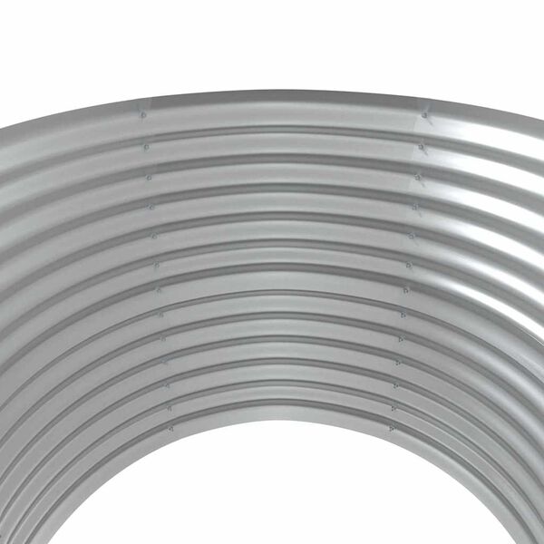 vidaXL Letto Giardino Acciaio Zincato 100x100x68cm Grigio