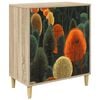 vidaXL Cassettiera ZAANDAM Stampa boschiva 66 x 36,5 x 75 cm Sonoma