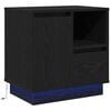 vidaXL Armadio da Notte Rovere Nero 50 x 34,5 x 50 cm.