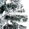 vidaXL Albero Natale Artificiale Sottile a Met&agrave; Neve Fioccata 120 cm