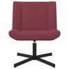 vidaXL Sedia girevole Rosso Vino 63 x 75 x 76 cm Tessuto