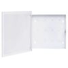 vidaXL Cassetta Portachiavi con Lavagna Magnetica Bianca 35x35x4 cm
