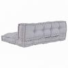 vidaXL Cuscino per Divano Pallet 2 pcs Grigio 120 x 80 x 38 cm Tessuto