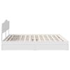 vidaXL Letto con Contenitore Bianco 200 x 200 cm Legno multistrato