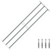 vidaXL Grate per Finestre Regolabili 3 Barre Trasversali 1000-1500 mm