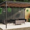 vidaXL Set Divani da Giardino 9 pz con Cuscini Polyrattan Grigio Scuro