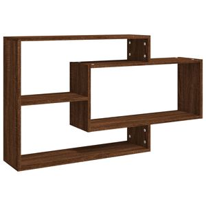 vidaXL Mensola a Muro Rovere Marrone 104x20x58,5 cm Legno Multistrato